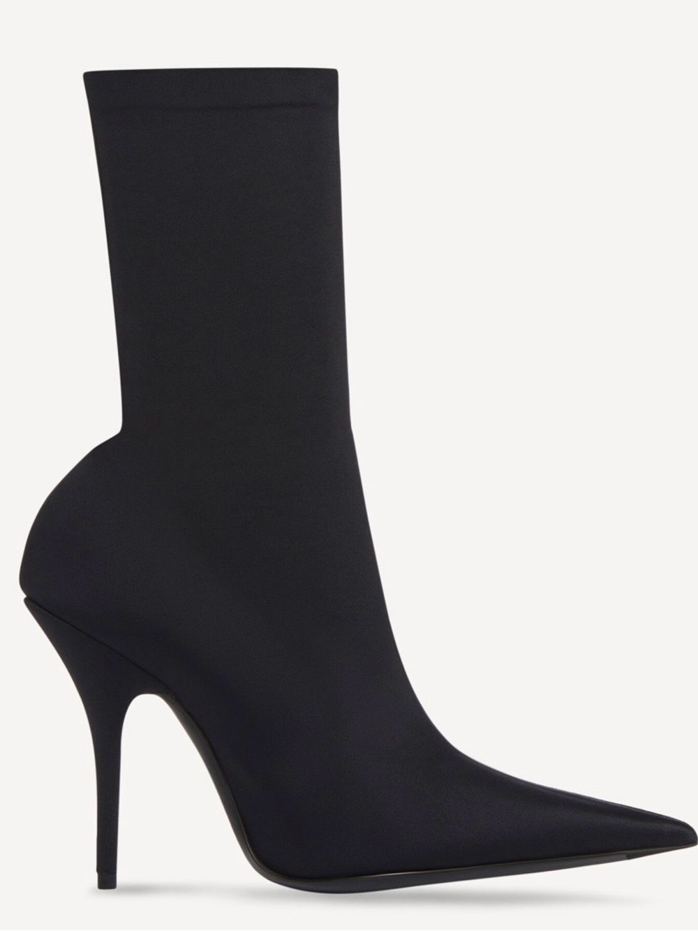 Balenciaga Knife Black Stretch Sock Ankle Boots Heels Size 38